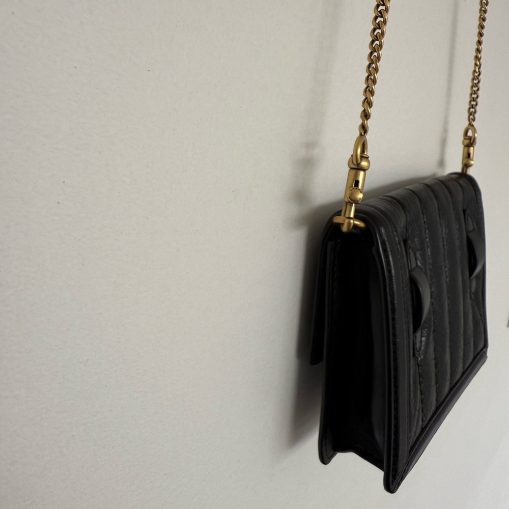 Coach Quilted Hudson Belt Bag,Black Leather - Picture 5 of 11
